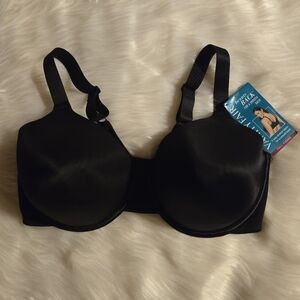 Vanity Fair Women's Full Figure Beauty Back Smoothing Bra 4 Size 38DD BLACK